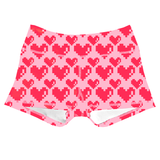 Performance Booty Shorts - 8-Bit Hearts