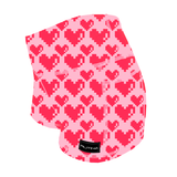 Performance Booty Shorts - 8-Bit Hearts