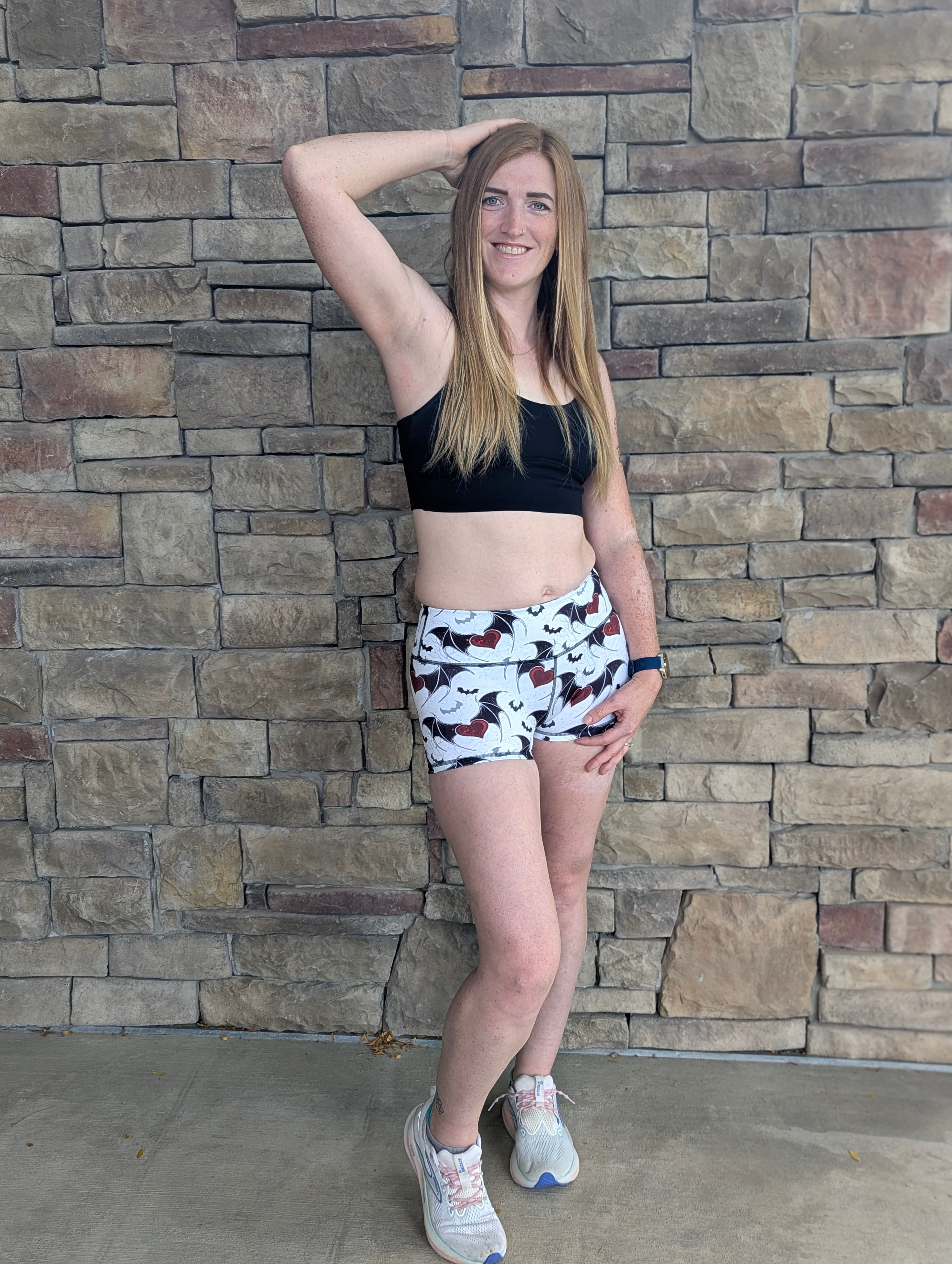 Performance Booty Shorts - Batwinged Bliss