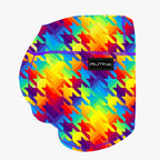 Performance Booty Shorts - Rainbow Houndstooth