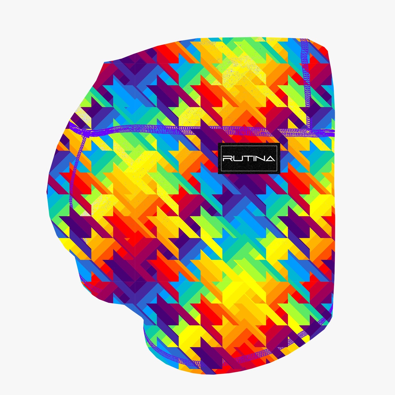 Performance Booty Shorts - Rainbow Houndstooth