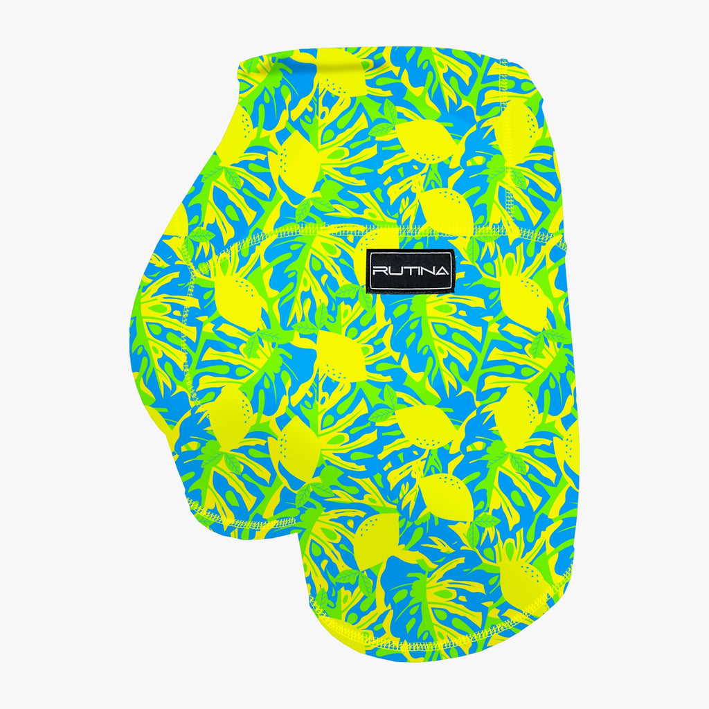 HR Performance Booty Shorts - Lemon Trees