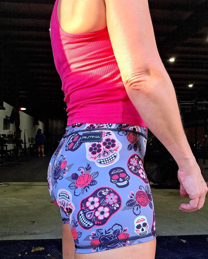 Performance Booty Shorts - Skull Fiesta