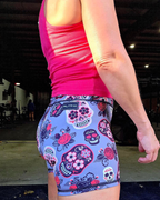 Performance Booty Shorts - Skull Fiesta