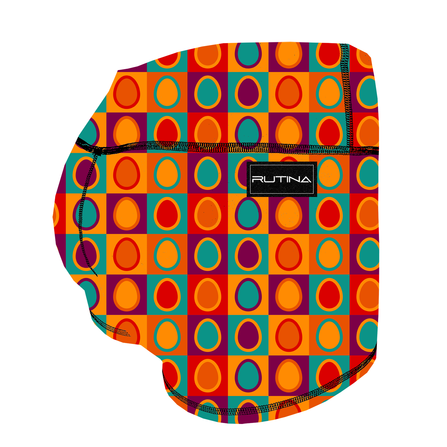 Performance Booty Shorts - Abstract Egg Main image