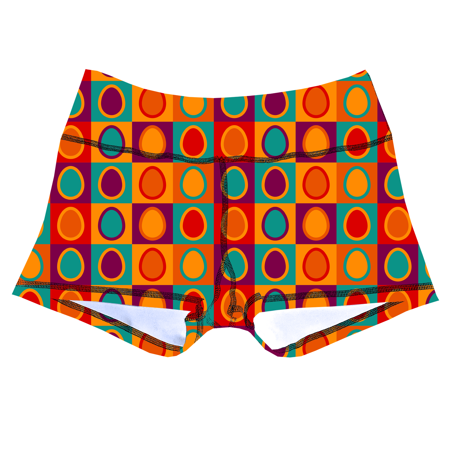 Performance Booty Shorts - Abstract Egg Secondary image