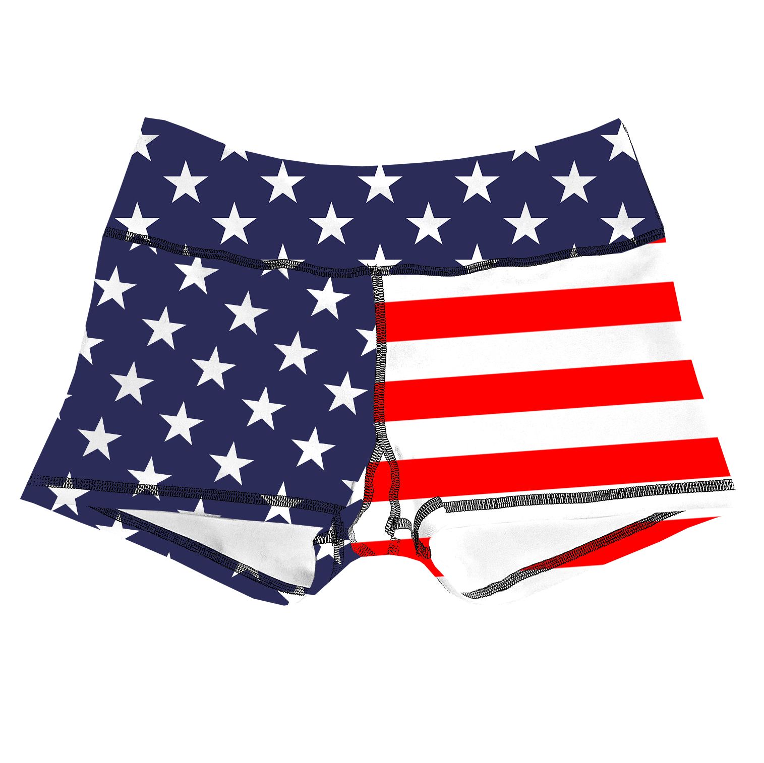 Performance Booty Shorts  - American Flag Secondary image
