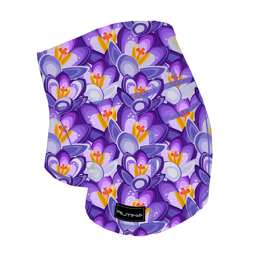 Performance Booty Shorts - Amethyst Bloom