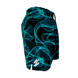 Men's Training Shorts - Aqua Smoke