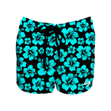 Women's Boardshorts - Aqua Hibiscus
