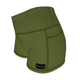 Performance Booty Shorts - Army Green
