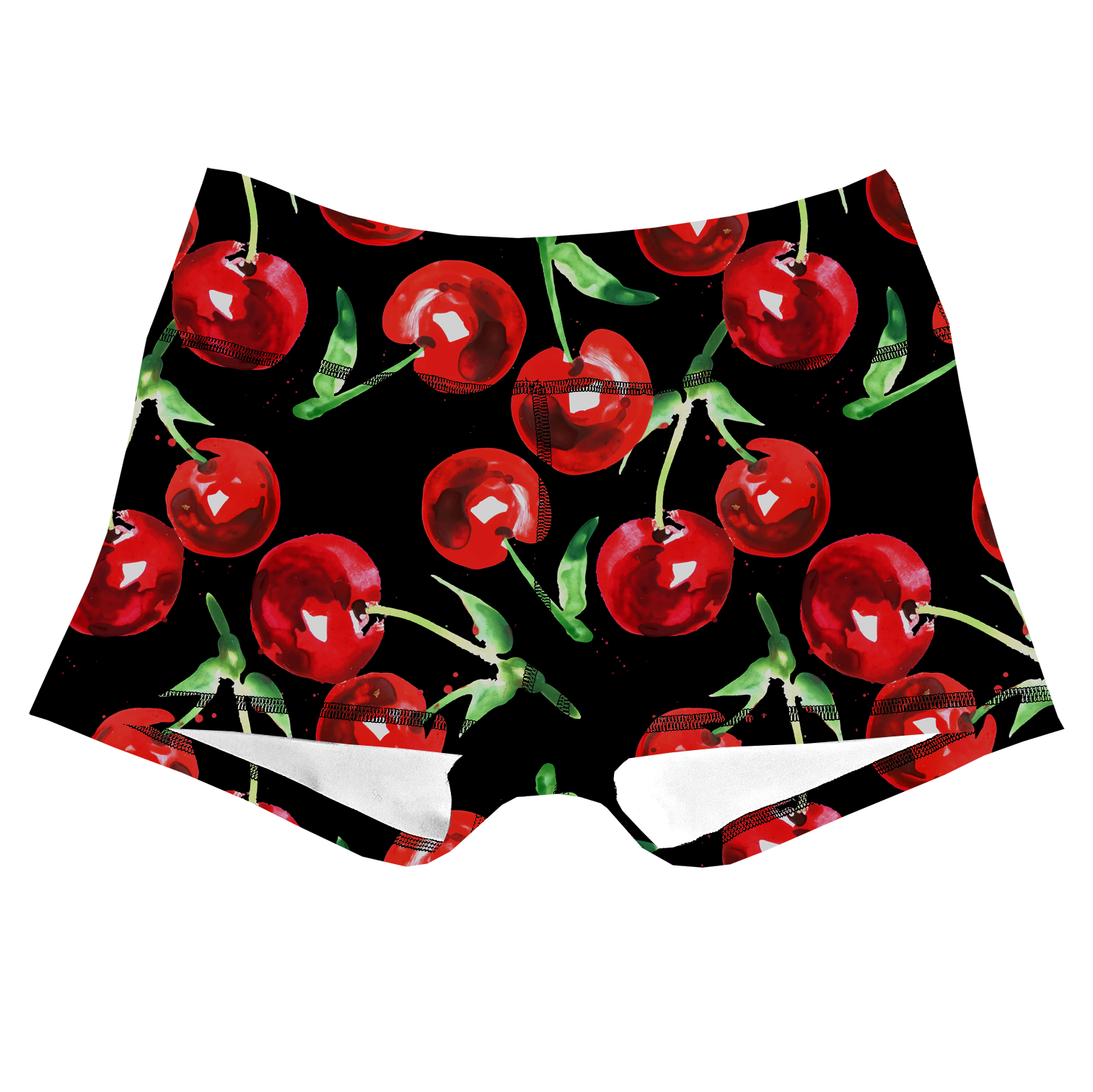 Performance Booty Shorts - Artistic Cherries Secondary image