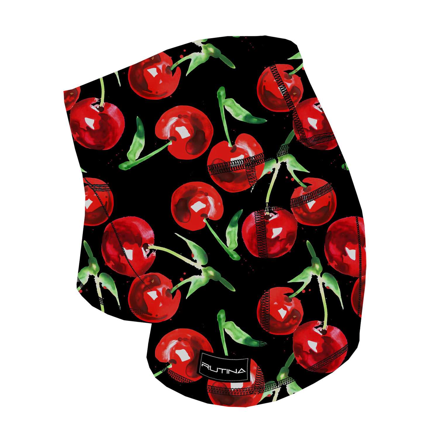 Performance Booty Shorts - Artistic Cherries