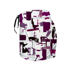Women's Elastic Waist Boardshorts - Art Show