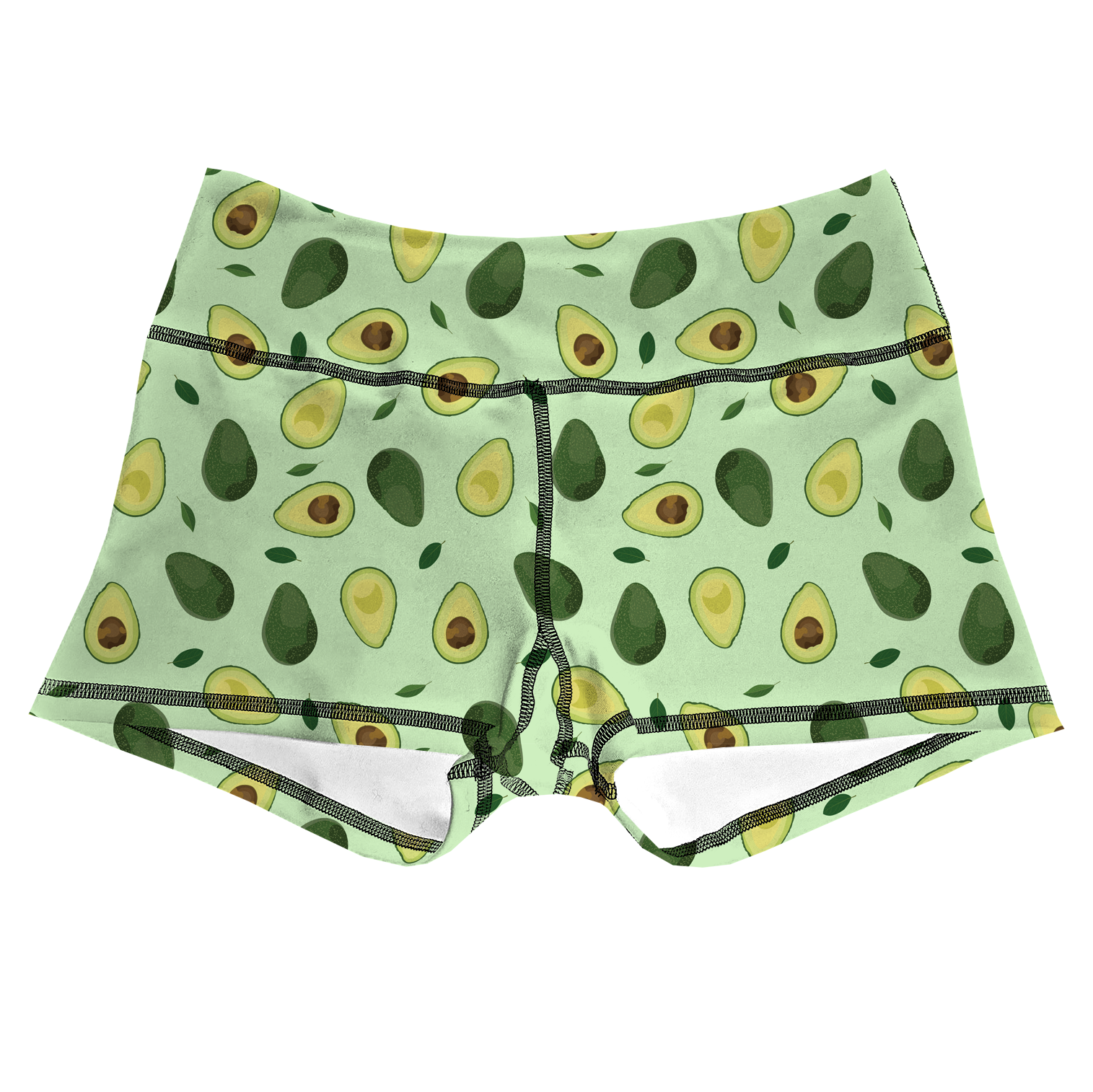Performance Booty Shorts  - Avocados Secondary image