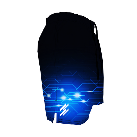 Men's Training Shorts - Azure Voltage