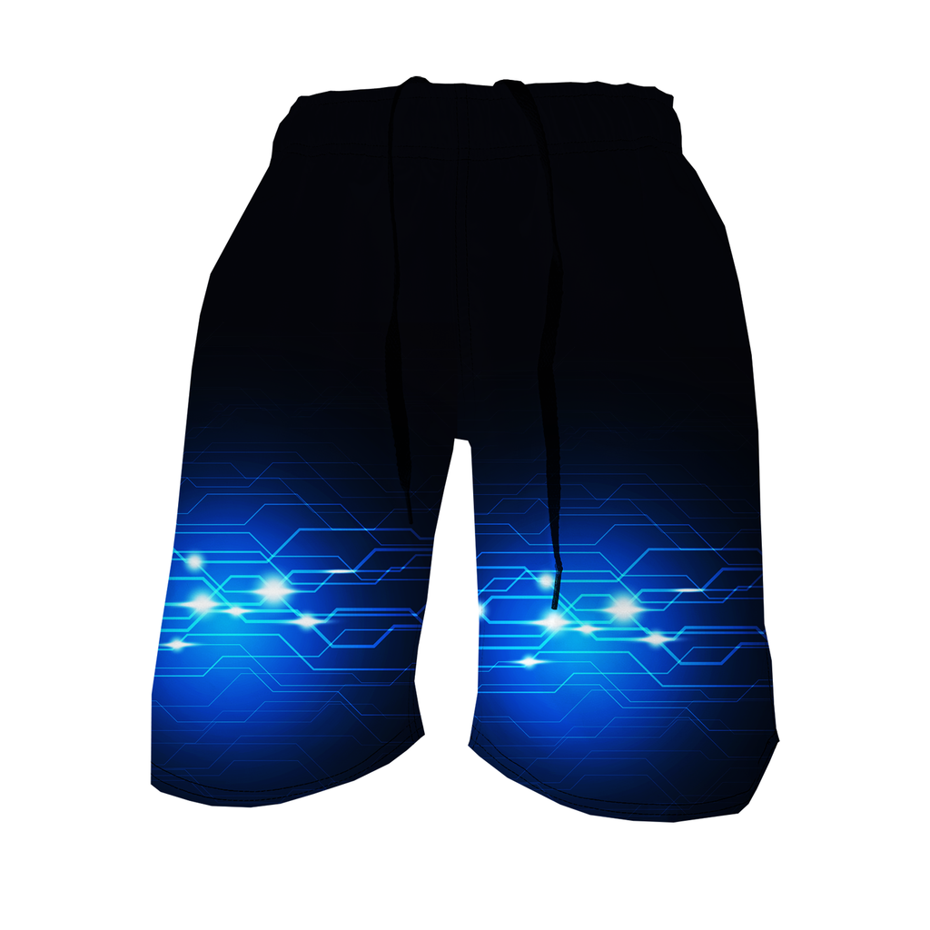 Men's Training Shorts - Azure Voltage
