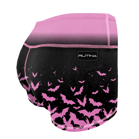 Performance Booty Shorts - Bat Blush