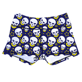 Performance Booty Shorts - Bearded Skulls