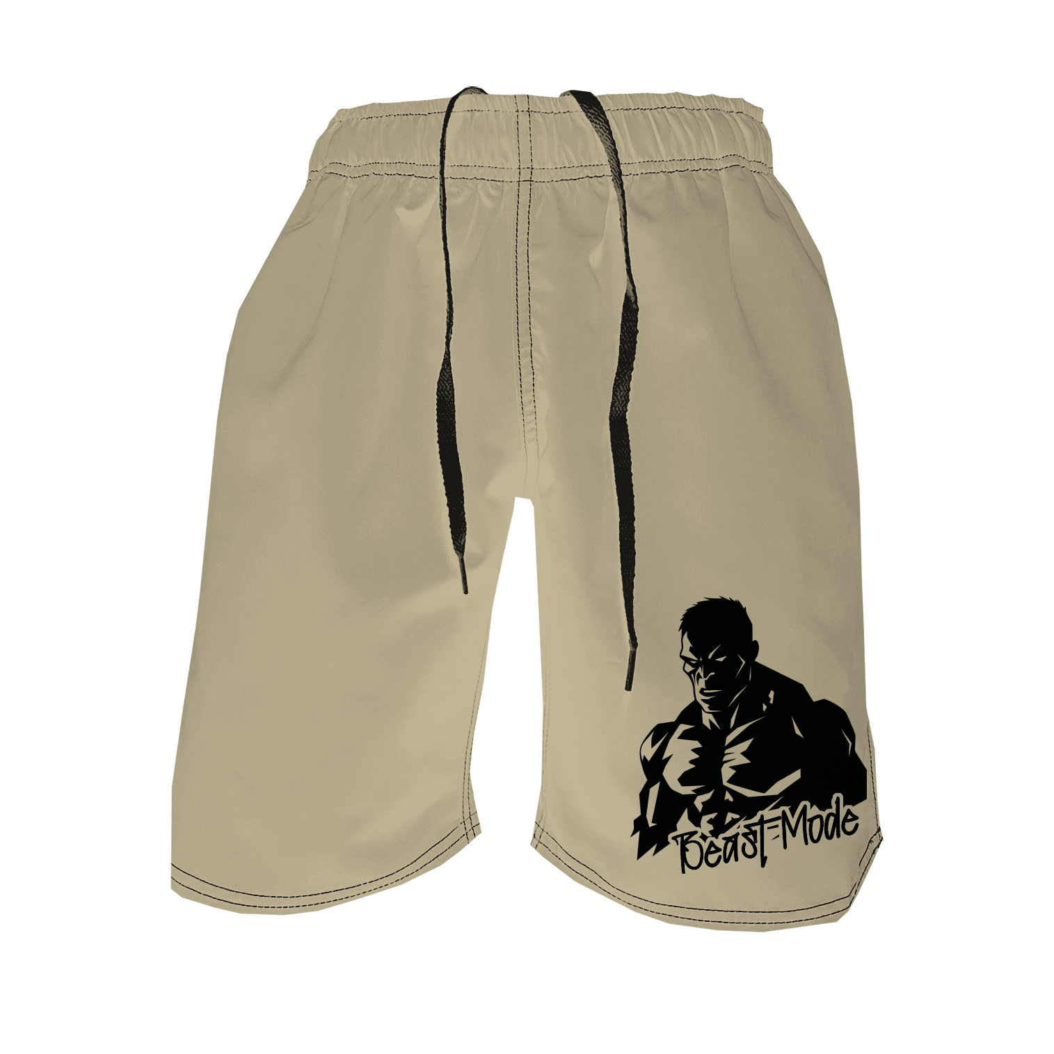 Men's Training Shorts - Beast Mode Khaki