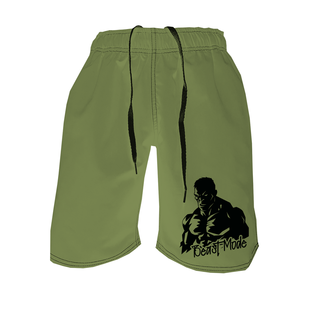 Men's Training Shorts - Beast Mode Olive