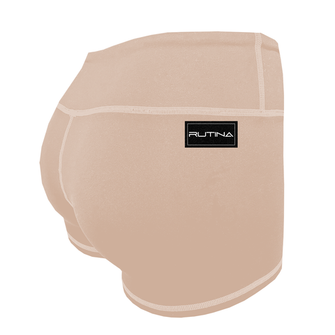 Performance Booty Shorts - Beige