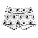 Performance Booty Shorts - Black Spiders