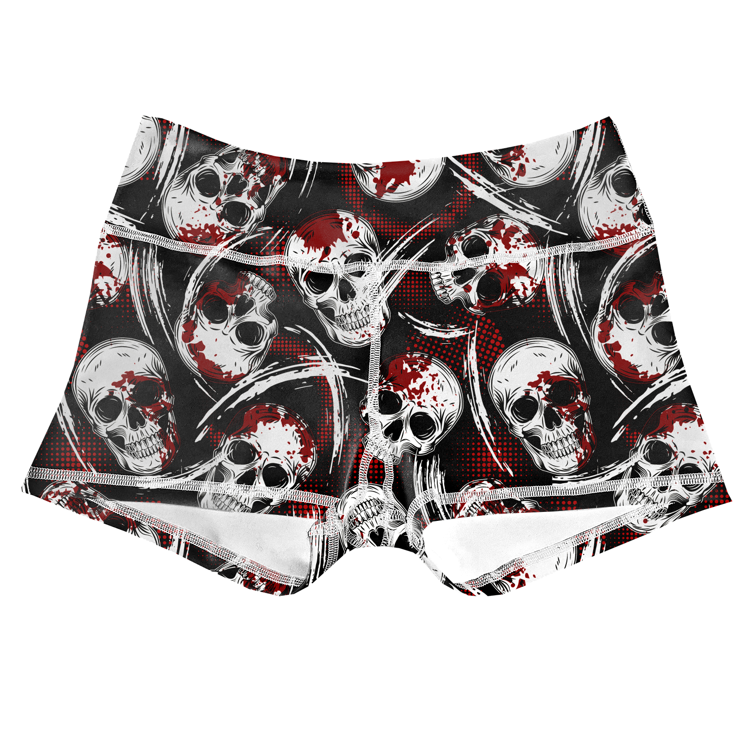Performance Booty Shorts  - Bloody Skulls Secondary image