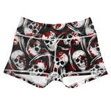 Performance Booty Shorts  - Bloody Skulls