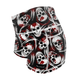 Performance Booty Shorts  - Bloody Skulls