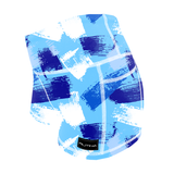 Performance Booty Shorts - Blue Brush Strokes