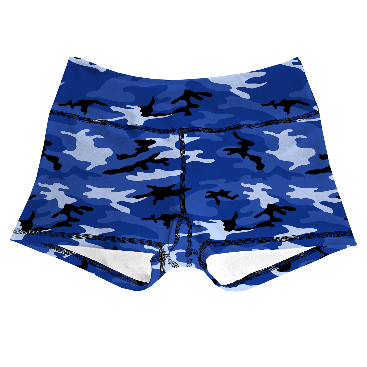 Performance Booty Shorts  - Blue Camo Secondary image