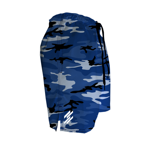 Men's Training Shorts - Blue Camo