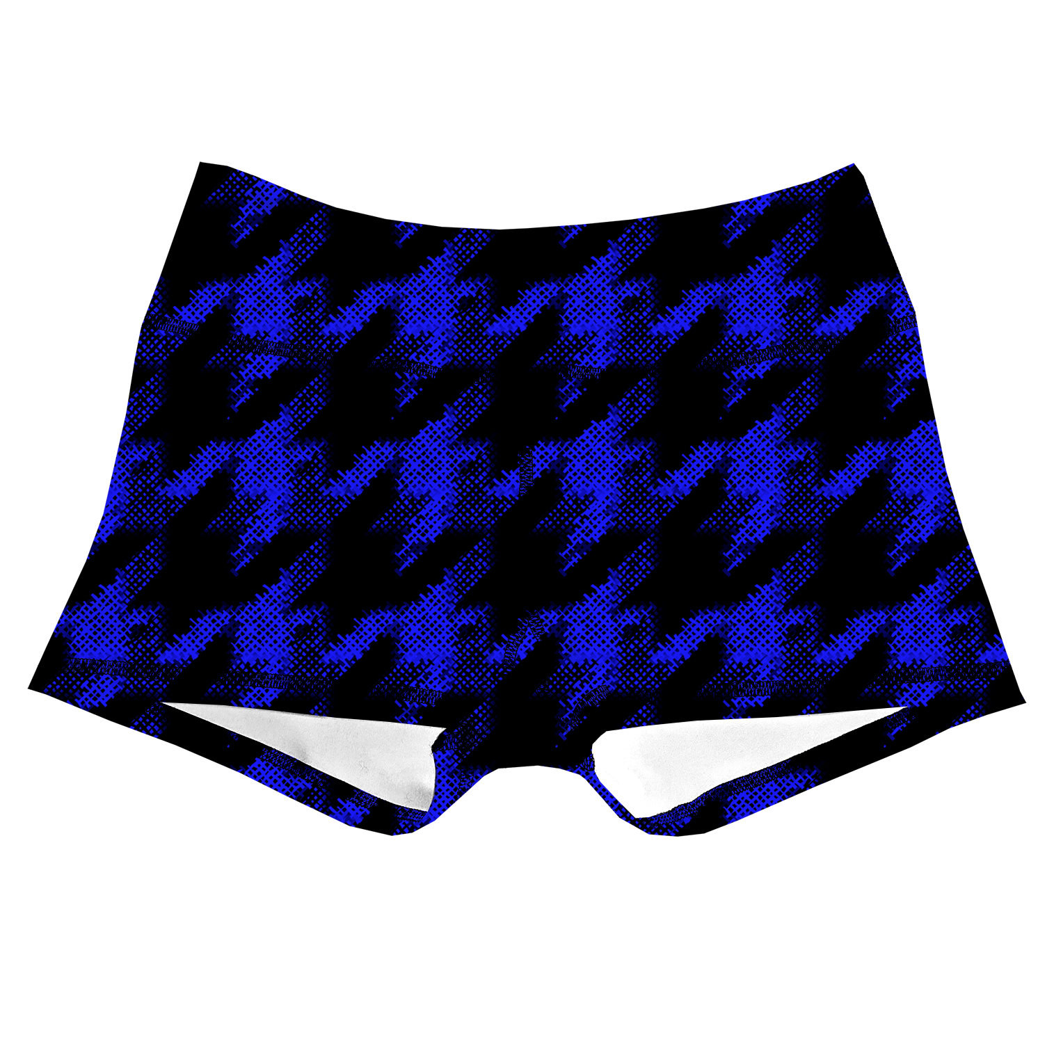 Performance Booty Shorts - Blue Houndstooth Secondary image