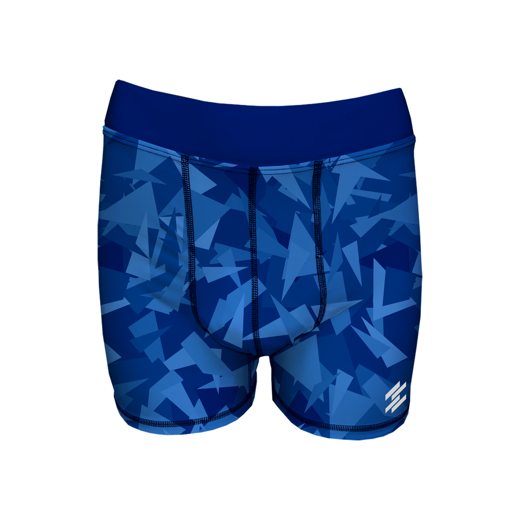 Men's Compression Shorts - Blue Shards