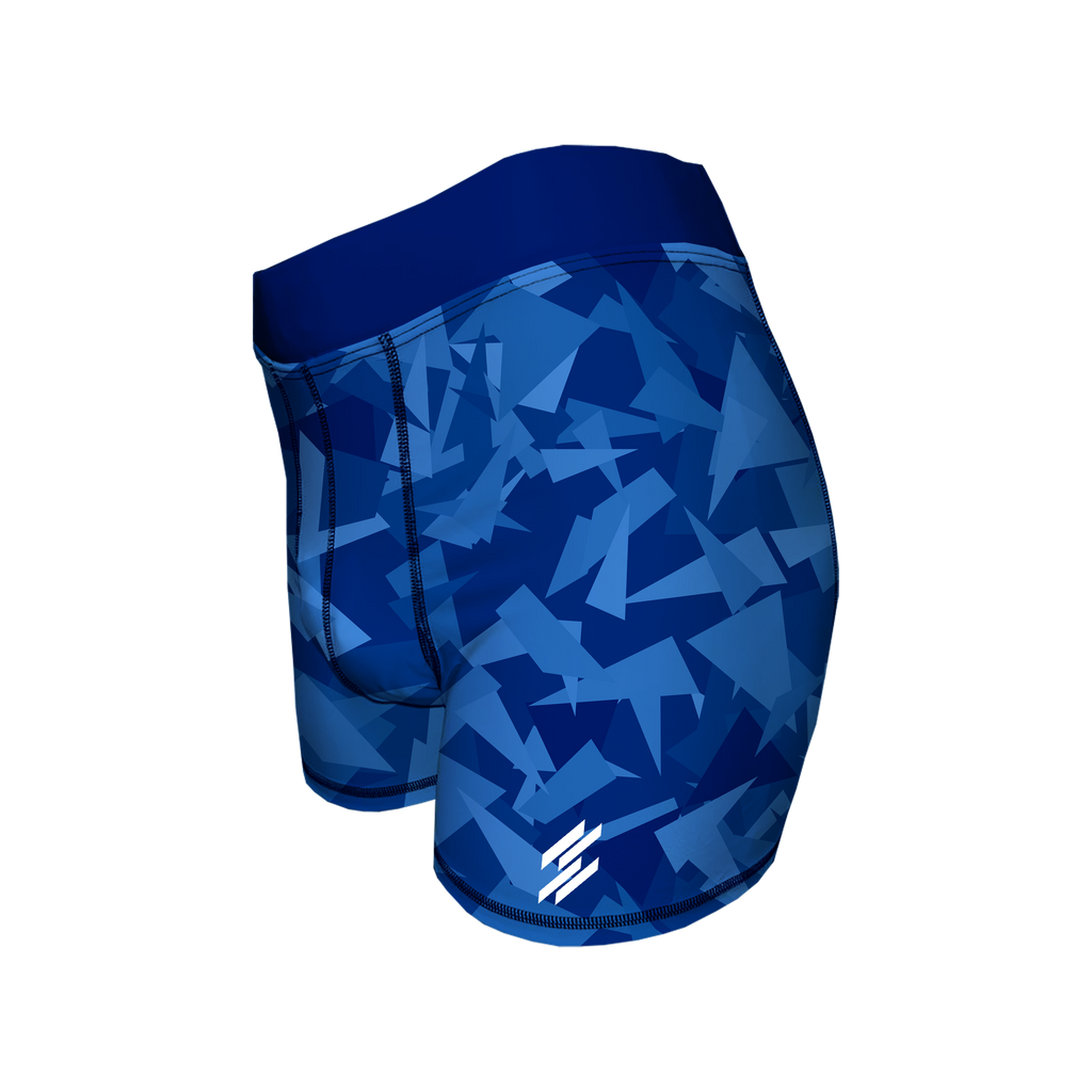 Men's Compression Shorts - Blue Shards