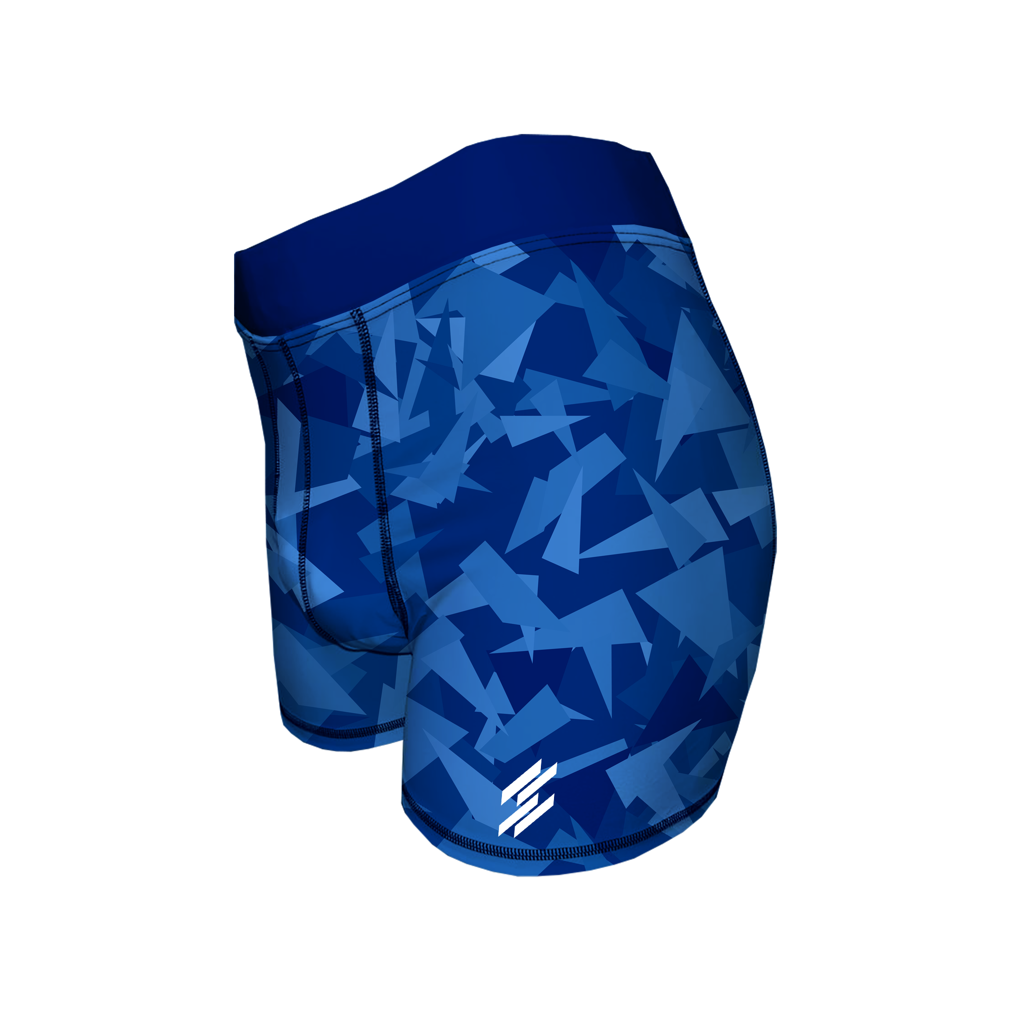 Men's Compression Shorts - Blue Shards