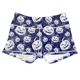 Performance Booty Shorts - Blue Wicked Web