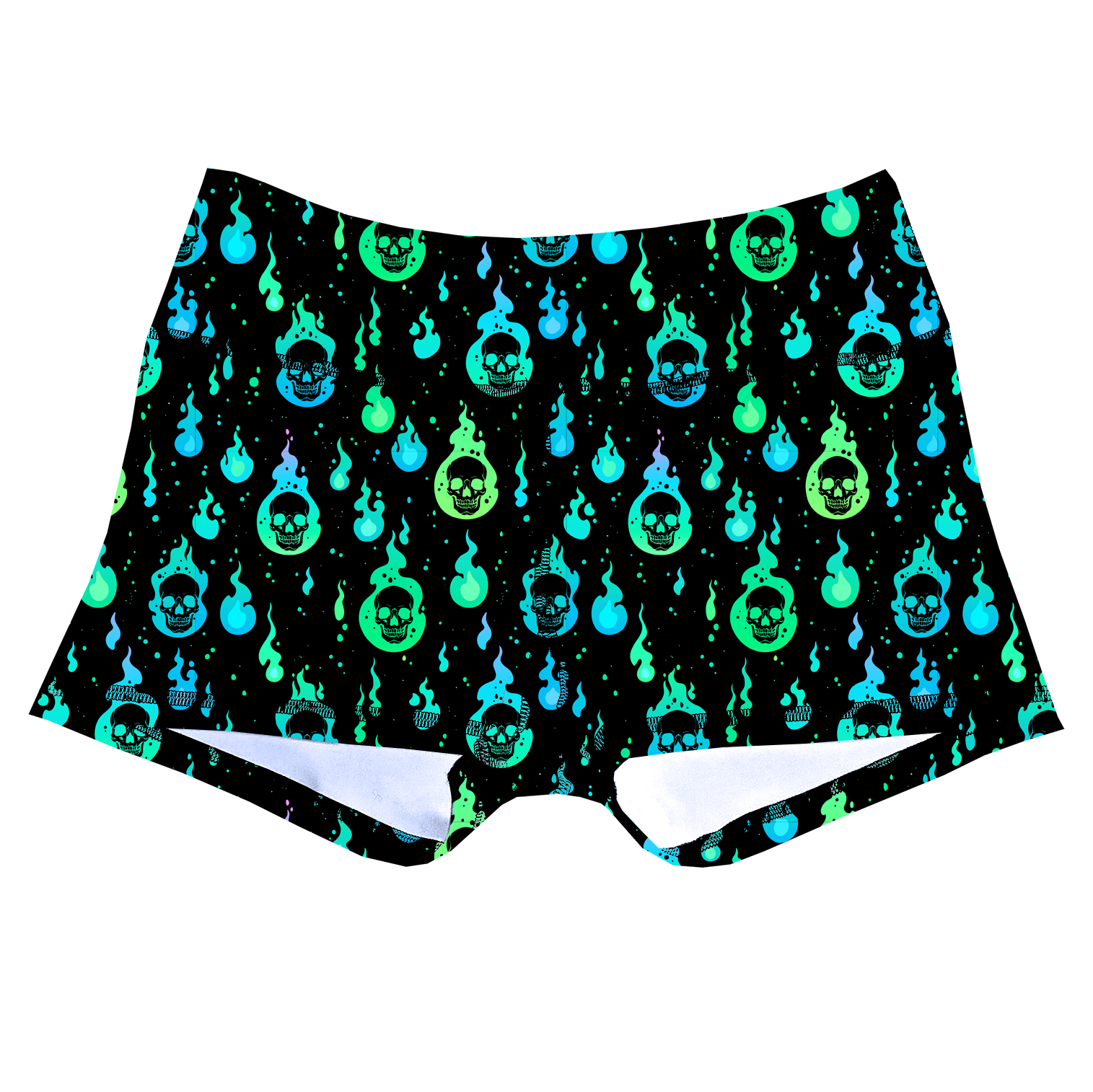 Performance Booty Shorts - Eerie Emerald Inferno Secondary image