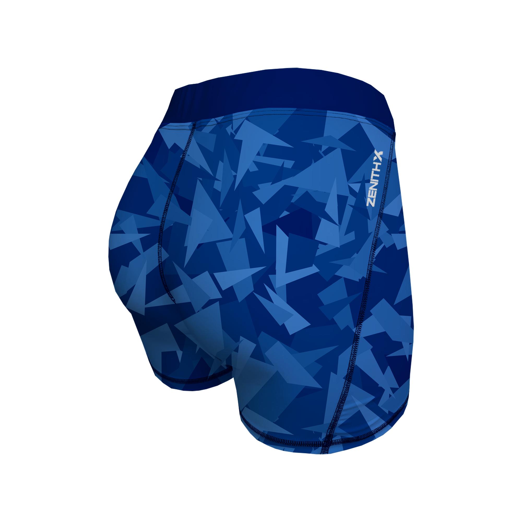 Men's Compression Shorts - Blue Shards Main image
