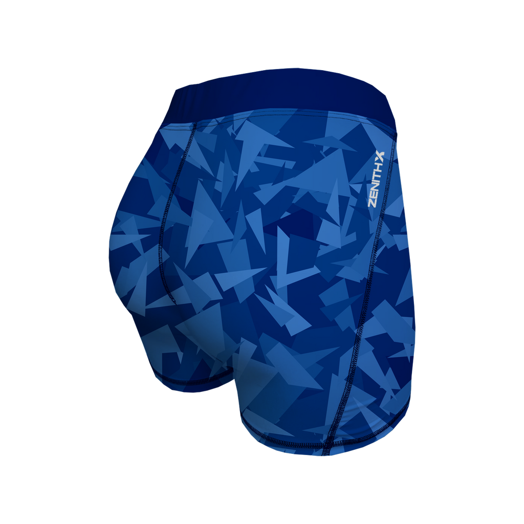 Men's Compression Shorts - Blue Shards