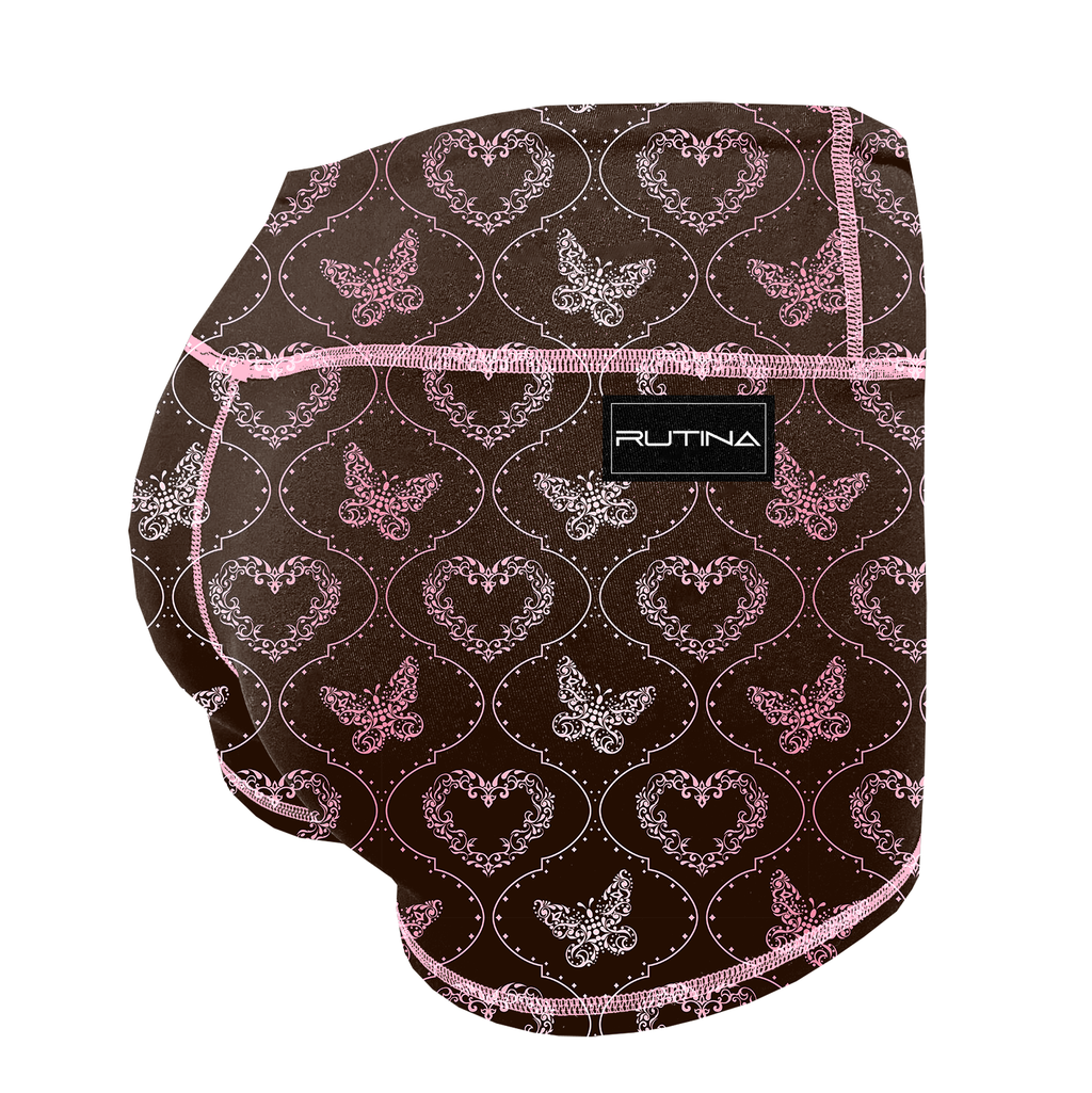 Performance Booty Shorts - Blush & Flutter