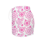 Women's Elastic Waist Boardshorts - Blush Blossom