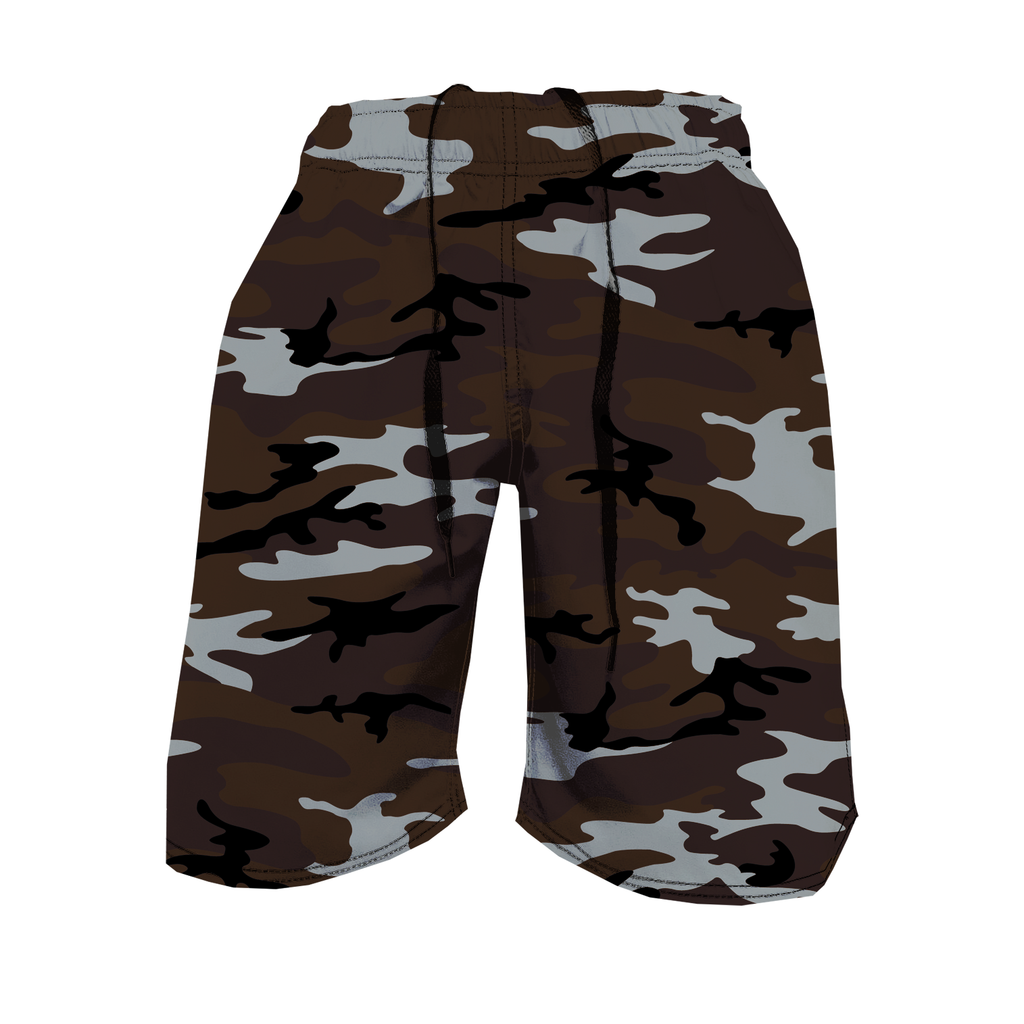 Men's Training Shorts - Brown Camo