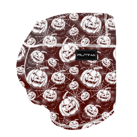 Performance Booty Shorts - Burgundy Wicked Web