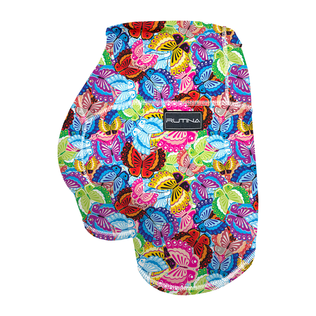 HR Performance Booty Shorts - Butterfly Garden