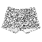 Women's Performance Workout Shorts – B/W Leopard