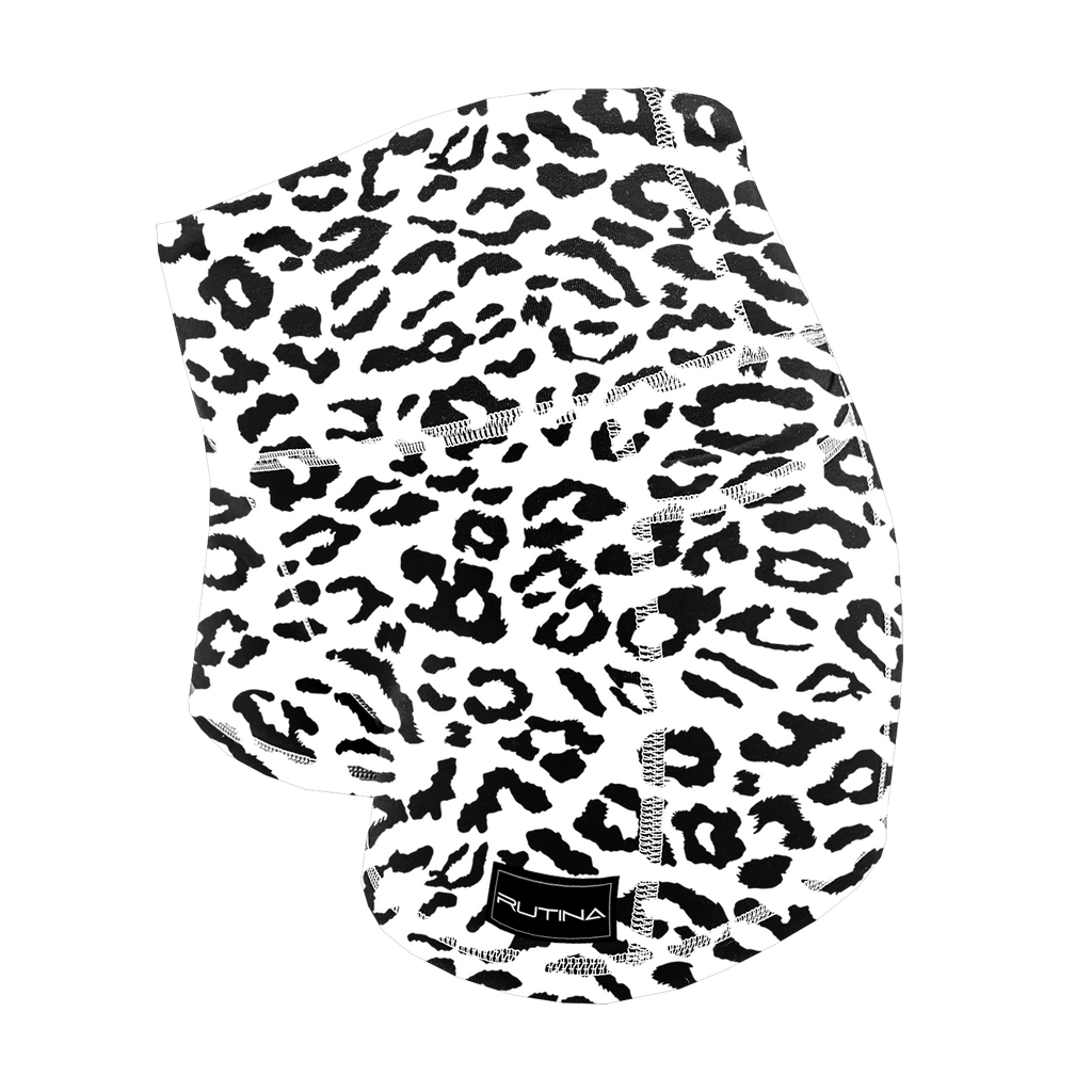 Women's Performance Workout Shorts – B/W Leopard