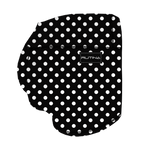 Performance Booty Shorts - Black & White Polka Dots