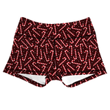 Performance Booty Shorts - Candy Cane